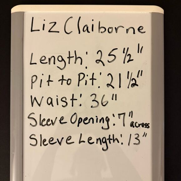 Liz Claiborne Tropical Floral Square Neck Blouse (XL Petite) Off the Shoulder - Picture 11 of 11